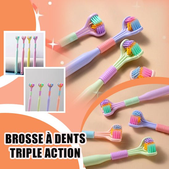 Toothbrush multi-action™ Brosse à dents triple action - SourireRadieux