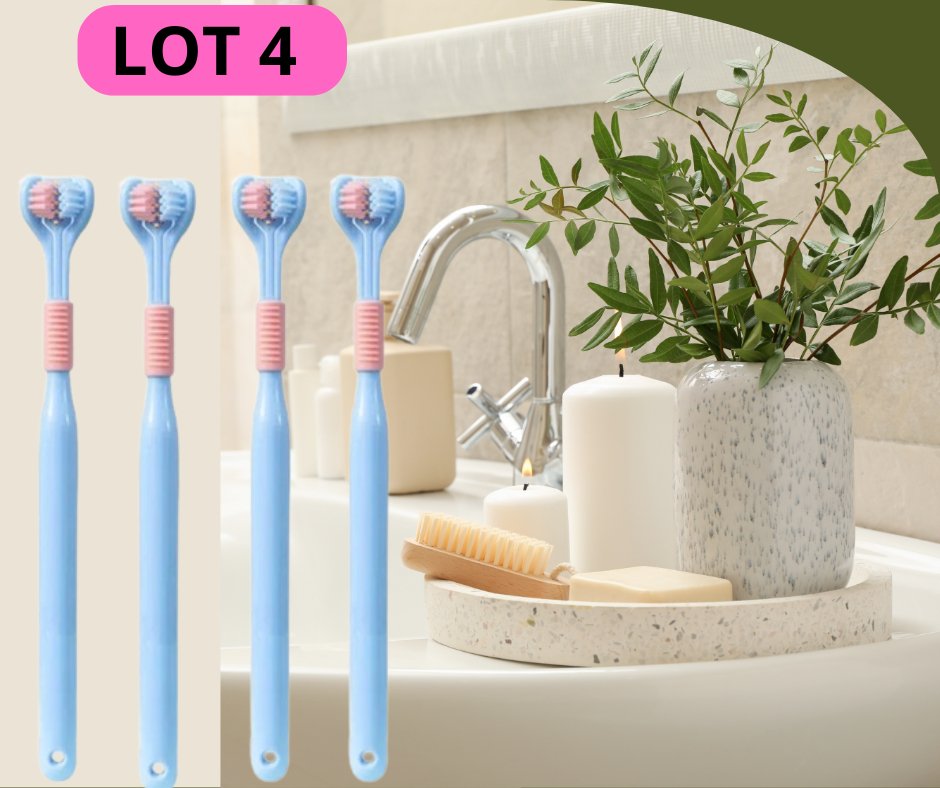 Triple Toothbrush™ Brosse à dents triple action - SourireRadieux