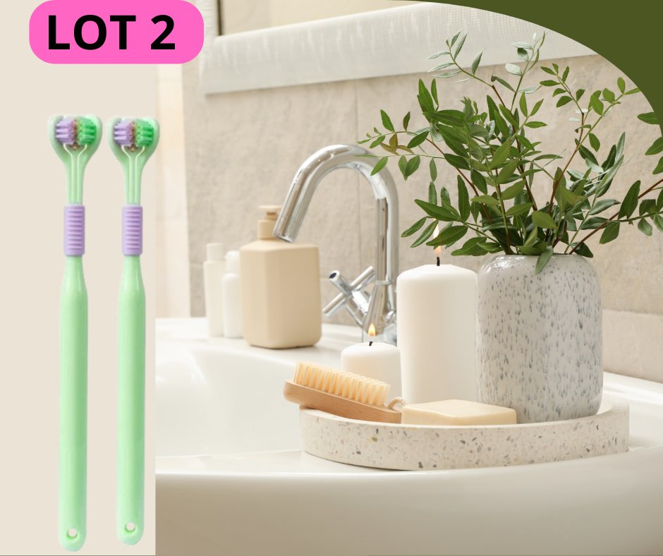 Triple Toothbrush™ Brosse à dents triple action - SourireRadieux