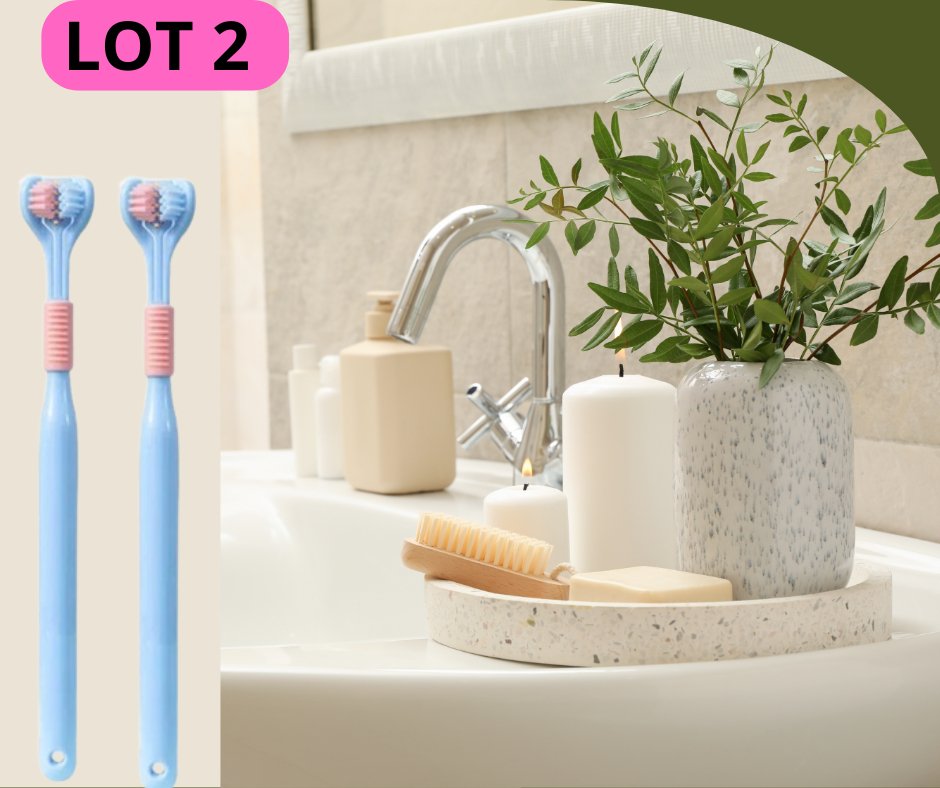 Triple Toothbrush™ Brosse à dents triple action - SourireRadieux