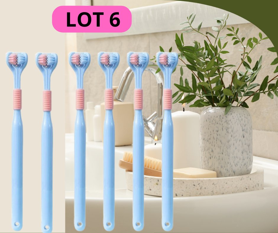 Triple Toothbrush™ Brosse à dents triple action - SourireRadieux