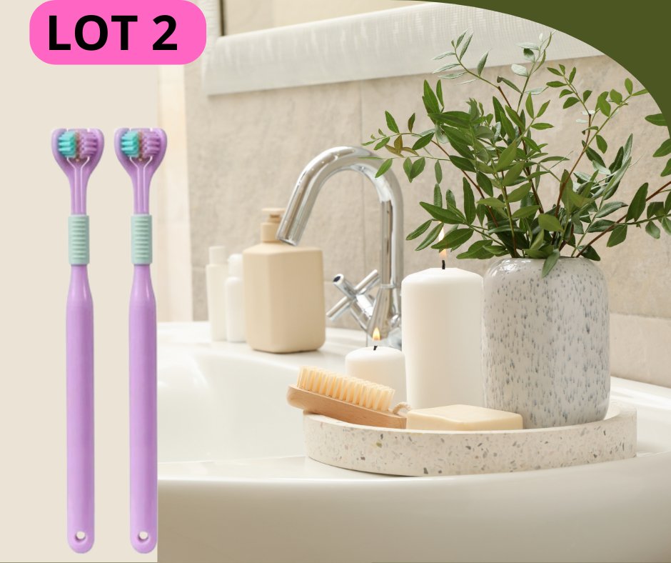 Triple Toothbrush™ Brosse à dents triple action - SourireRadieux