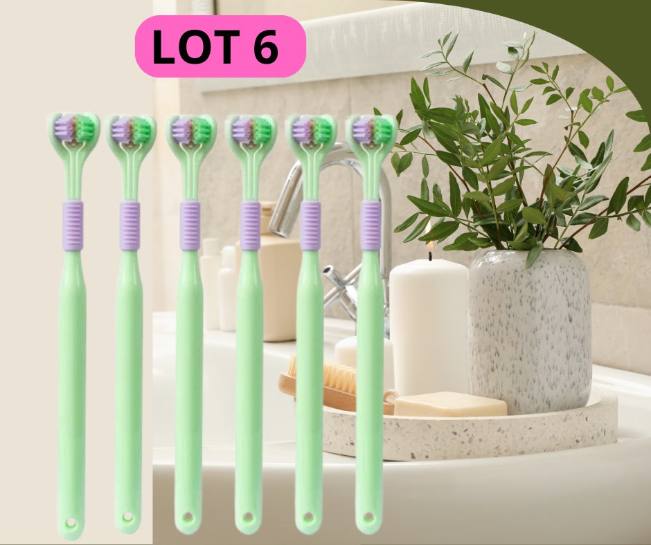 Triple Toothbrush™ Brosse à dents triple action - SourireRadieux